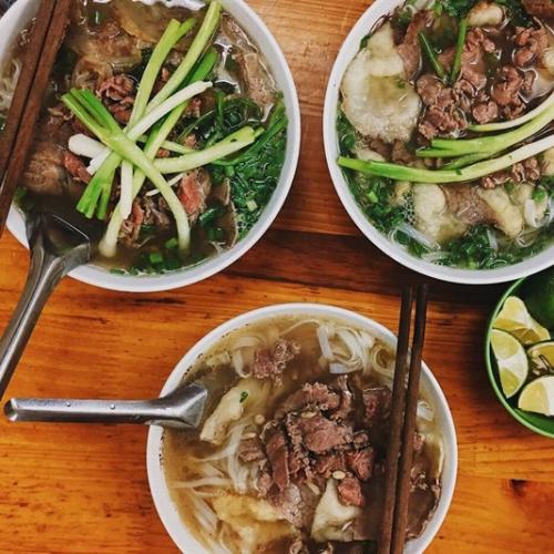 Stop to have a bowl of "pho, just like the way locals do.