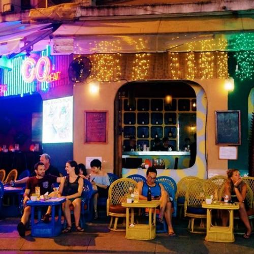 Buzzing nightlife in Saigon.